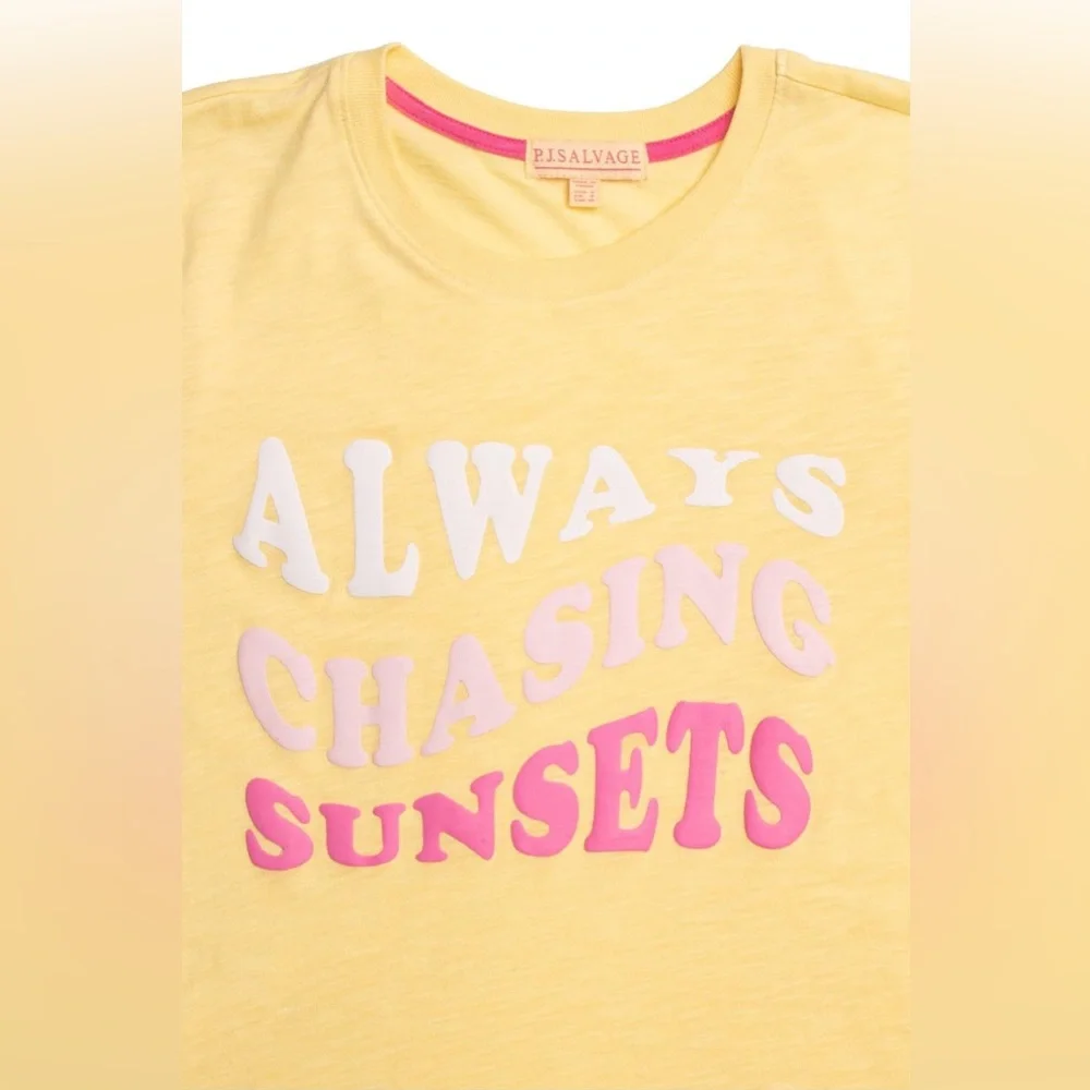 PJ Salvage that’s bananas short sleeve always chasing sunsets size medium #59